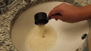 How To UnclogClean Your Bathroom Sink Drain or Any Drain QUICK AND EASY Baking Soda and Vinegar [upl. by Wilton]