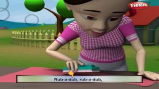 Washing Day  Nursery Rhymes With Lyrics  Nursery Poems  3D Nursery Rhymes For Children [upl. by Tadeo130]