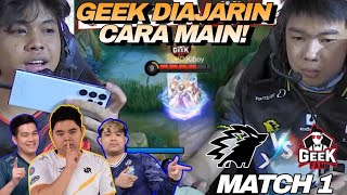 ONIC NGAJARIN GEEK CARA MAIN RAPIH  BEDA LEVEL BANGET  ONIC VS GEEK MATCH 1  MPL S12 [upl. by Ogata]