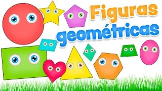 FIGURAS GEOMÉTRICAS para niños  Video infantil de las formas en español [upl. by Dougald]