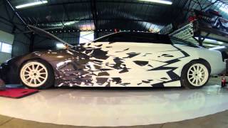 Fast Covering Car by GraphX Lab  Timelapse [upl. by Amimej]