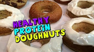 Healthy Protein Donuts  Low Sugar Donut Recipe [upl. by Nosrak]