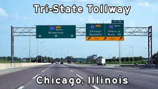 Tristate Tollway  Interstate 294  Chicago Tollways [upl. by Kinom719]