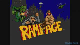 Rampage Arcade Playthrough longplay retro video game [upl. by Newnorb]