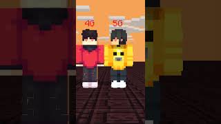 5G 4G 3G 2G E memes Ethobot Rage and Hiha Minecraft funny video shortsmp4 [upl. by Niu]