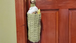 How to crochet a Grocery Bag Holder [upl. by Resa]