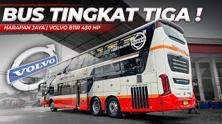 NAIK BUS TINGKAT 3 GIMANA RASANYA  Harapan Jaya DD Combi 3 Deck Jakarta  Malang 1 [upl. by Best704]