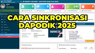 CARA SINKRONISASI APLIKASI DAPODIK VERSI 2025 SEMESTER GANJIL  CARA SINKRON DAPODIK VERSI 2025 [upl. by Champagne611]