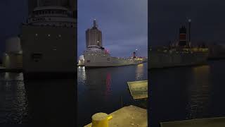 SS Alpena departing Milwaukee and we got them to blow their whistle commentary from friends [upl. by Lucien]