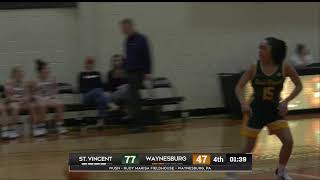 Waynesburg University Womens Basketball versus Saint Vincent [upl. by Prisca]