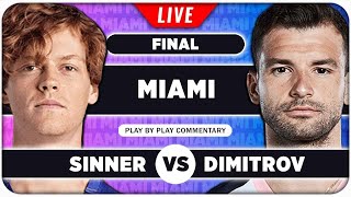 SINNER vs DIMITROV • ATP Miami Open 2024 Final • LIVE Tennis PlaybyPlay Stream [upl. by Conchita]