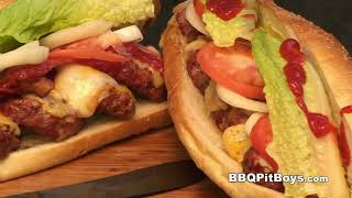 How to grill Bacon Cheeseburger Sub  Recipe [upl. by Betsy335]