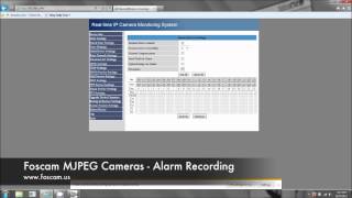 Foscam MJPEG Cameras  Motion Detection Recording [upl. by Ahsienauq]