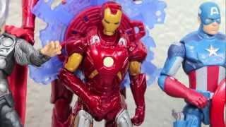 The Avengers Movie Series Iron Man Mark VII Fusion Armor Action Figure Toy Review [upl. by Rourke191]