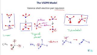 VSEPR Theory and Molecular Geometry  CH4 NH3 H2O [upl. by Turnbull154]