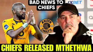 Kaizer Chiefs RELEASED Mthethwa To AmaZulu CONFIRMED  NABI SAY HES NOT CHIEFS MATERIAL [upl. by Anerul]