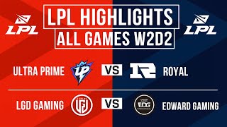 LPL Highlights ALL GAMES Week 2 Day 2  LPL Spring 2024 [upl. by Sumetra]