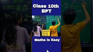 BPT Class 10 Class 10 Math Chapter 6 Triangles ytshorts shorts fun trending bpt thalestheorem [upl. by Sianna]