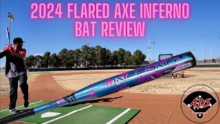 Hitting with the 2024 Axe Flared Inferno  USSSA Slowpitch Bat Review [upl. by Noillimaxam]