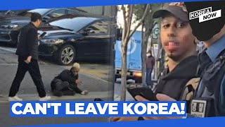 American YouTuber Johnny Somali booked for obstruction barred from leaving Korea [upl. by Legir276]