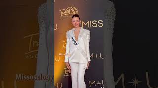 Tatiana Calmell  Miss Universe Peru 2024 🇵🇪  missuniverse trend viralvideo shorts peru [upl. by Attenyl]