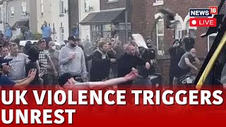 UK Protest LIVE  Violent UK Riots Erupt Over False Farright Claims Against Asylum Seekers  N18G [upl. by Malissia]