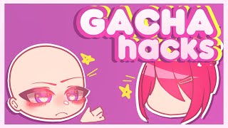 10 Unpopular Gacha Club Hacks 4✨ II Custom earing Flower dark lord crown cupcake hair punk setII [upl. by Pillihpnhoj]