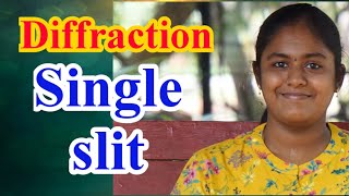 Diffraction single slit class 12 physics Tamil RD Academy unit7 Wave optics [upl. by Sivart]