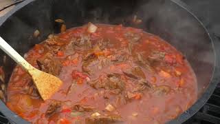 BBQ Gulasch aus dem Dutch Oven quot194quot [upl. by Zalucki382]