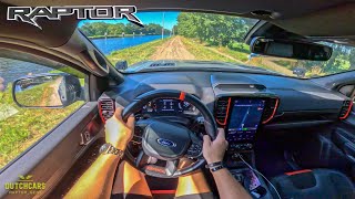 2024 FORD RANGER RAPTOR BAJA MODE V6 BITURBO POV TEST DRIVE BY DUTCHCARS [upl. by Delfine]