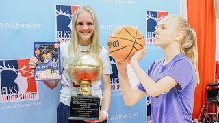 Morgan Miehle 2023 Hoop Shoot Champion [upl. by Ethban]