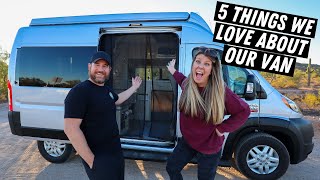 5 things we LOVE about our Van Thor Rize 18T Ram Promaster Ep 011 [upl. by Tsan]