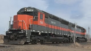 Dakota Missouri Valley amp Western 75057510 SD45s [upl. by Hezekiah]