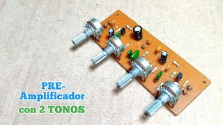 Preamplificador Con 2 TONOS sonido perfecto [upl. by Kurland]