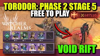 F2P Void Rift Torodor  Phase 2 Stage 5  Crimson Star FT Liam  Watcher of Realms [upl. by Magnuson949]