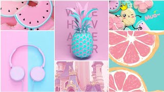 Cute Wallpapers for girls  2021 Wallpapers  Blue  Pink wallpaper [upl. by Siddra490]