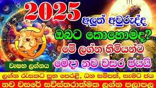 2025 Lagna palapala  2025 Horoscope  වෘෂභ ලග්න  2025 Panchanga Litha  2025 calendar  Lagna [upl. by Schumer105]