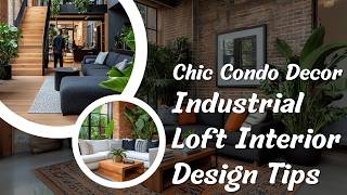 Chic Condo Decor Industrial Loft Interior Design Tips [upl. by Seedman787]