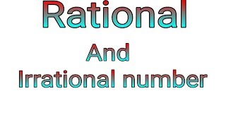 rational number and irrational number in hindi [upl. by Eninnaj]