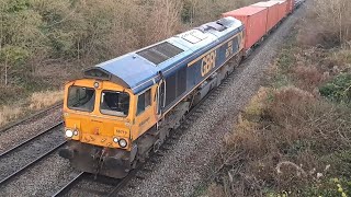 66719 4M59 Southampton to Ditton at Leamington Spa on 14th December 2023 [upl. by Ettezyl72]