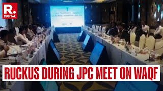 JPC Meet On Waqf Disrupted By TMC MLA Kalyan Banerjee [upl. by Caralie111]