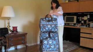 Vera Bradley Luggage Packing Hints Carrying Multiple Suitcases [upl. by Daly287]