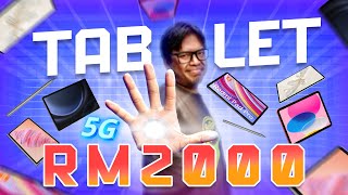 5 Terbaik Tablet bajet RM2000 di Malaysia berkuasa tinggi sokong 5G stylus amp keyboard 2024 [upl. by Leventhal]