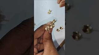 Gold jewellery earring design making video characterdheela2youtubeshortsshortsworkoutviralvideo [upl. by Notnarb953]