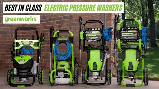 Best In Class Electric Pressure Washers From Greenworks [upl. by Rao]