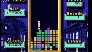 Super Tetris 2  Bombliss BType level 20 [upl. by Accebar9]