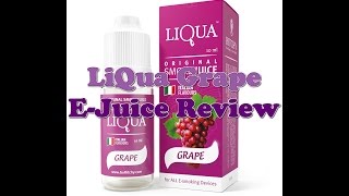 LiQua Grape EJuice Review  VapeZone [upl. by Dael562]