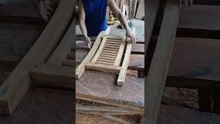 ROCKING CHAIR BACKREST rockingchair woodworking shortvideo carpentry [upl. by Annovy]