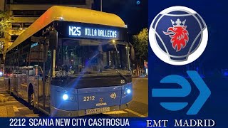 EMT MADRID 2211  Scania Castrosua New City  KICKDOWN [upl. by Ewnihc110]