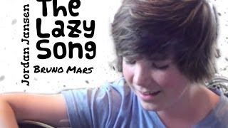 Bruno Mars quotThe Lazy Songquot  acoustic guitar cover by Jordan Jansen [upl. by Ettenoj298]